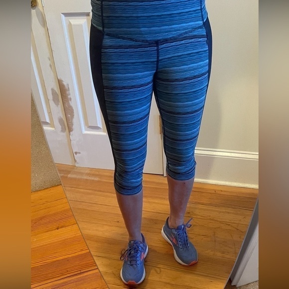Lululemon blue black purple leggings - Picture 1 of 7